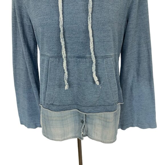 Cloth And Stone Hoodie Blue Small Womens Casual Cozy Layering - Picture 3 of 6